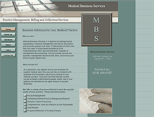 Tablet Screenshot of medicalbusinessservices.net